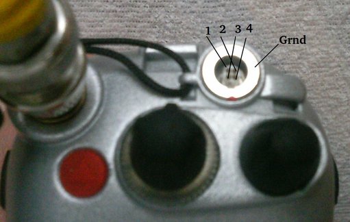 Pin-out van RnS Audiointerface
