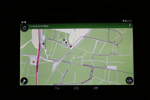 _MG_5663.JPG (850.45 KiB) 79622 keer bekeken Screenshot van een 7 inch tablet met Viewranger. Geplot is een gelopen vossenjacht in Leusden.