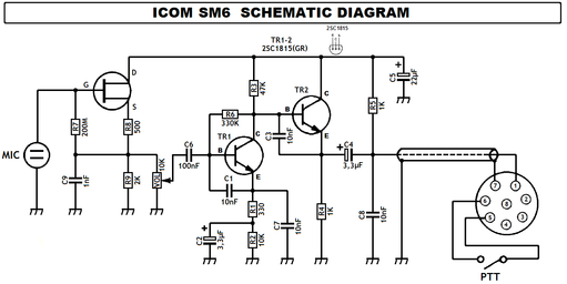 ICOM SM-6 Schematic diagram