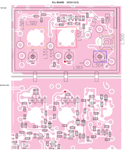 ICOM IC706MK2G PLL UNIT BOARD DETAIL