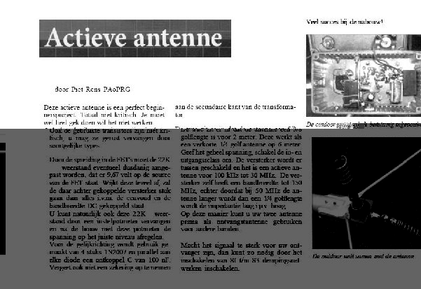 artikel uit CQ PA let op 1n2007 moet 1n4007 zijn